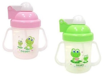 Dooby 大眼蛙彈跳自動喝水杯240c.c 綠