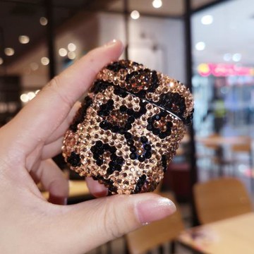 適用于Airpods pro豹紋保護殼1代2代通用蘋果藍牙耳機保護套防摔3