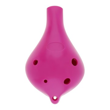 6孔中音C調 樹脂陶笛 粉色 六孔設計 指法簡單易學 輕巧便攜  1個