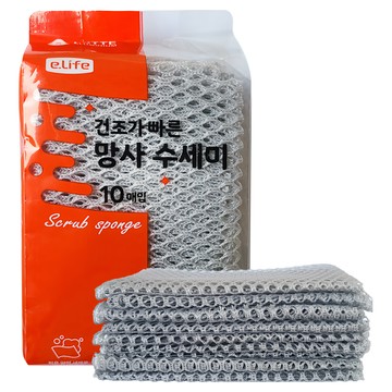 LOTTE 樂天 網狀洗碗布  10片  1包