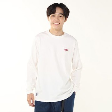 CHUMS Booby Logo Brushed L/S T-Shirt 男 長袖上衣 白色 CH012668W001