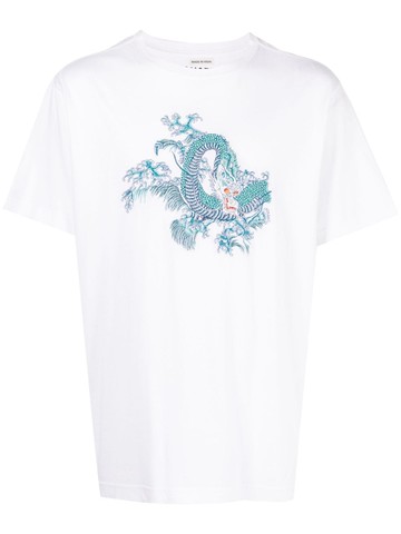 Maharishi - graphic-print organic cotton T-shirt - men - Organic Cotton - L - White