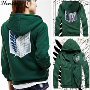 お得 アニメ Attack On Titan コスプレ コスチューム パーカー 緑 黒 Scouting Legion Hooded ジャケット Fo 通販 Lineポイント最大1 0 Get Lineショッピング