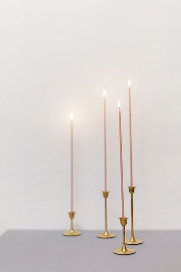 蜂蠟蠟燭 - 錐形 340 毫米套裝 - 直高有機彩色蠟燭婚禮