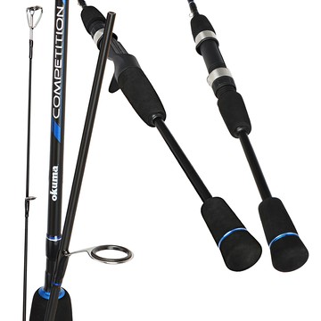 okuma 寶熊釣具 戰略路亞竿  黑色 + 藍色  8.0呎