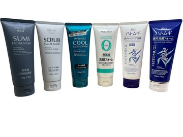 日本 Kumano 熊野 男仕SUMI炭/磨砂/COOL涼爽/無添加/麗白薏仁/麗白薏仁(藍) 洗面乳