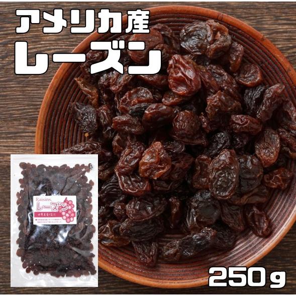 レーズン 250ｇ アメリカ産 世界美食探究 （メール便）ドライフルーツ 種なし カリフォルニア産 乾燥ぶどう 製菓 製パン 材料 国内加工