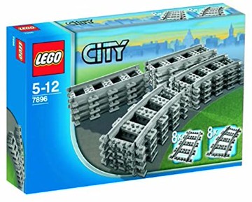 LEGO 樂高 7896 CITY Straight & Curved Rails 樂高城市直線和曲線軌道)