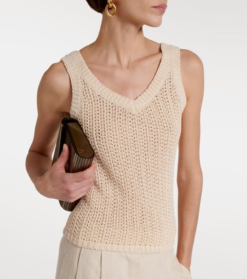 Max Mara Arrigo knit cotton-blend tank top