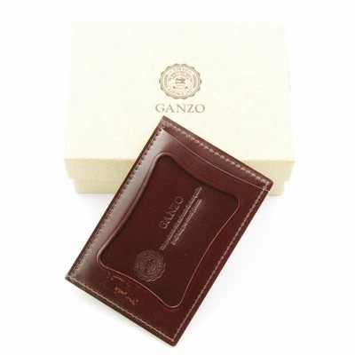 GANZO ガンゾ 単パスケース 58258 CORDOVAN コードバン 馬革