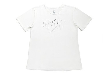 夜空 有機棉短袖T(白色) Organic Cotton