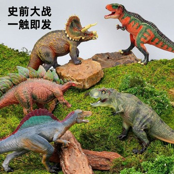 🔥臺灣出貨🔥侏羅紀霸王龍仿真動物世界塑膠恐龍模型玩具套裝男孩生日禮物06R5