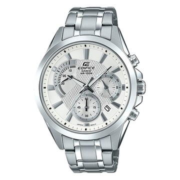 CASIO EDIFICE 動感逆行錶盤計時錶(EFV-580D-7A)-白x51mm