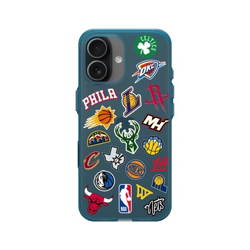 iPhone 17 Clear (相機按鈕) 夜幕藍 - NBA - Mix Logos