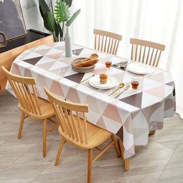餐桌布 長橢圓形桌布防水防油防燙免洗北歐風ins長方形PVC餐桌墊茶幾台布『XY13767』