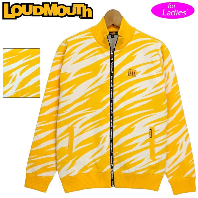 Loudmouth ラウドマウス レディース ニット ブルゾン イエロー 防寒