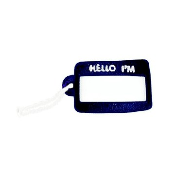 Drizzle 好滴工作室 空白款刺繡姓名吊牌  海軍藍  5 x 2.5cm