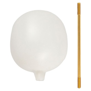 動手族 馬桶水箱浮球組 鉛合金桿 PE球 台灣製  白色  67g