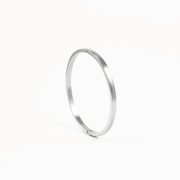 比比趣味嚴選系列-霧面經典橢圓手環/大 不銹鋼手環