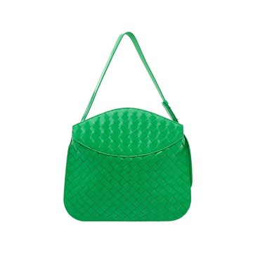 BOTTEGA VENETA 經典編織翻蓋HOBO包肩背包