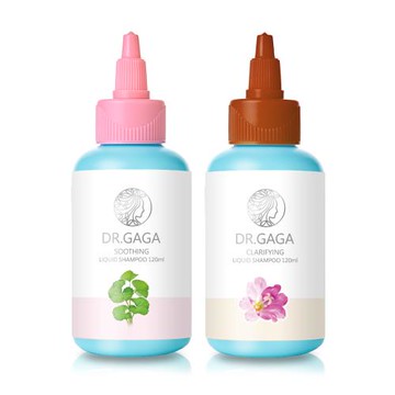 GaGa 量身訂做 精華液 水狀洗髮精露 敏感去屑 (舒敏+淨衡)120mlx2