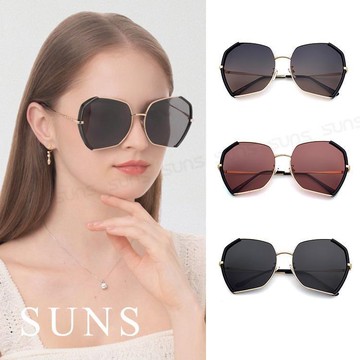 【SUNS】韓版潮流時尚大框復古墨鏡 Polarized偏光鏡 防眩光 抗UV(31559)