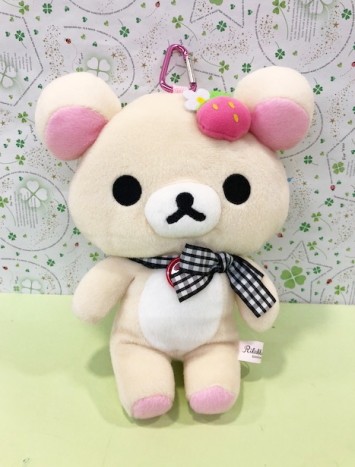【震撼精品百貨】Rilakkuma San-X 拉拉熊懶懶熊~絨毛造型手提包~草莓妹#08167