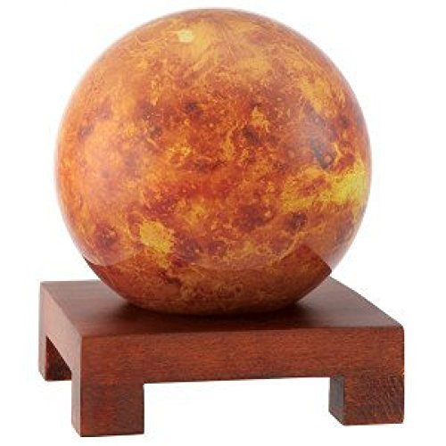 [ムーバ]Mova 4.5 Venus Globe with Square Base in Natural Wood MG-45-VENUS-WPS-