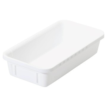 珍珠金屬 分隔儲物盤 L  白色  1個