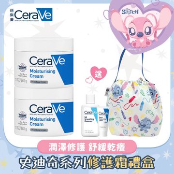 CeraVe適樂膚 適樂膚＿史迪奇系列 修護霜禮盒 官方旗艦店 潤澤修護