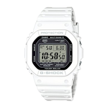 CASIO 卡西歐 G-SHOCK 電波 太陽能電力 日本製造 經典方型 亮白 GW-5000HS-7_42.8mm
