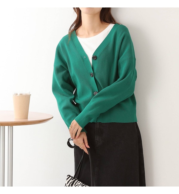 スノーブルー rata作家 ハンドメイド カーディガン☆新品