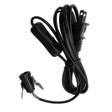 【雙日】 2.4m(8尺)蝴蝶夾 電木燈頭E12附開關 WK-12H