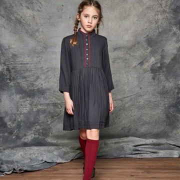 CND Select 立領打褶洋裝