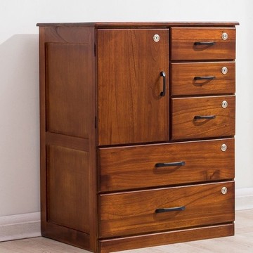 免運 附發票 超低價 工廠直銷 斗櫃實木收納櫃開門抽屜式臥室小型簡易衣櫃多功能掛衣櫃子儲物櫃 快速發貨