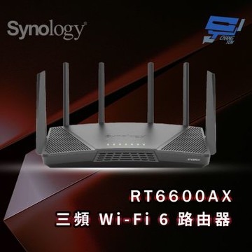 昌運監視器 Synology群暉 RT6600AX 三頻 Wi-Fi 6 Router 無線路由器 802.11ax