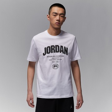 NIKE 短袖上衣 男款 運動 AJ 喬丹 AS M J SPRT WM DF SS TEE 白 FZ1926-100