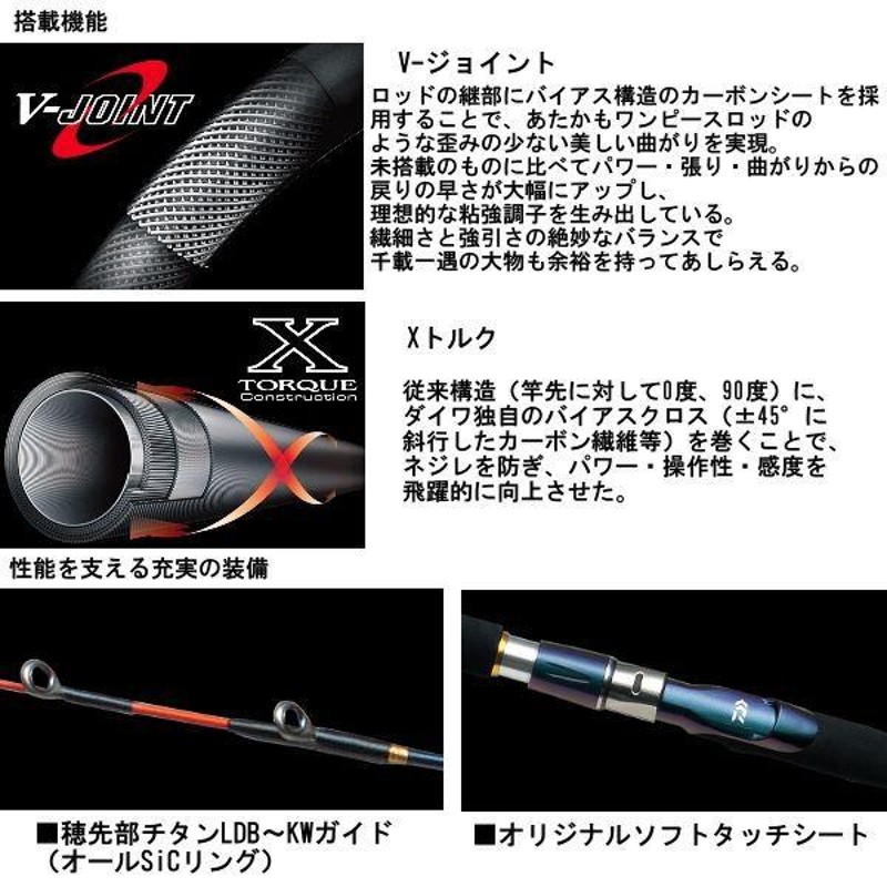 ダイワ ロッド 先鋭剣崎 MT 120-200MT 船竿｜ | LINEブランドカタログ