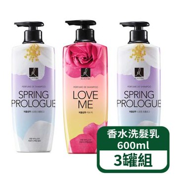 【伊絲婷】Elastine 新版奢華香水系列 洗髮精600ml 3罐組