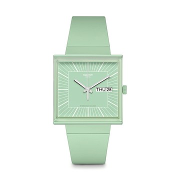 Swatch WHAT IF...MINT? 經典手錶/女錶/瑞士製造 SO34G701 (33mm)【官方旗艦店】