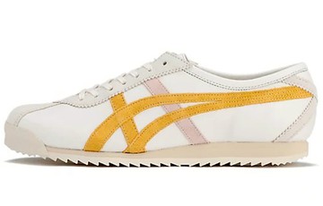 WMNS ONITSUKA TIGER LIMBER 66 PRESTIGE SNEAKERS WHITE YELLOW BEIGE