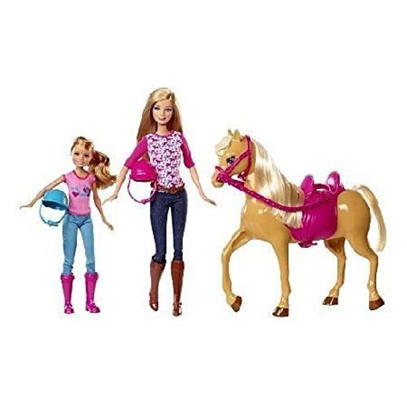 マテル]Mattel Barbie Pinktastic Sisters Riding Lessons CCT25 [並行