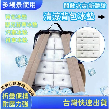 💫臺灣出貨💫背包降溫墊 降溫凝膠 背包冰墊 涼感袋 包包配件 降溫冰袋 背包冰墊 便攜折疊 可循環使用 背部降溫