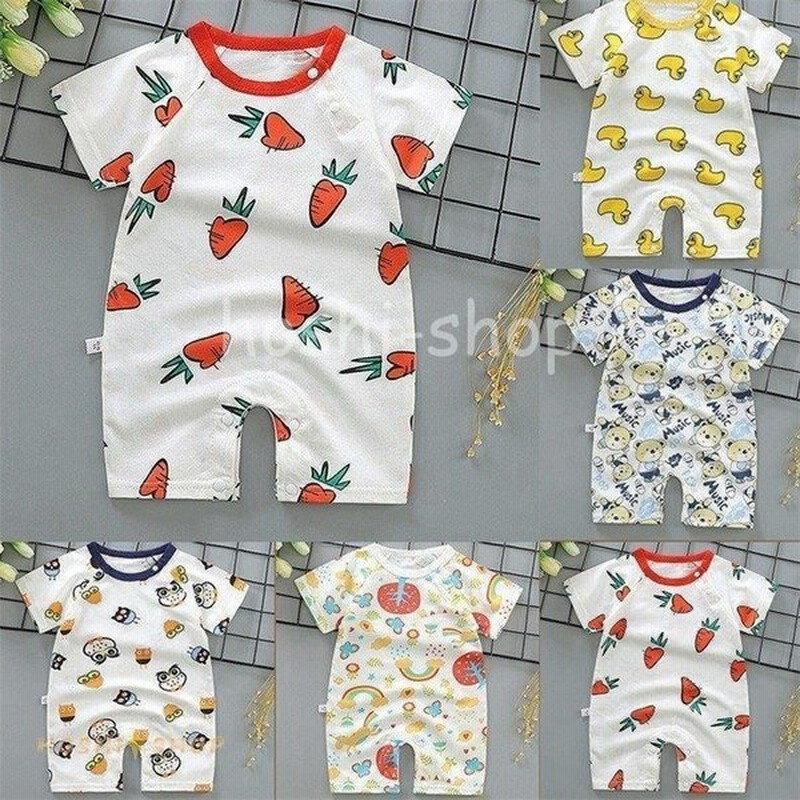 ベビー服 新生児 服 半袖ロンパース 新生児 カバーオール 夏 ベビー おしゃれ 子供服 出産祝い 内祝い キッズ つなぎ ギフト 59 66 73 80 90cm 着替え便利 通販 Lineポイント最大get Lineショッピング