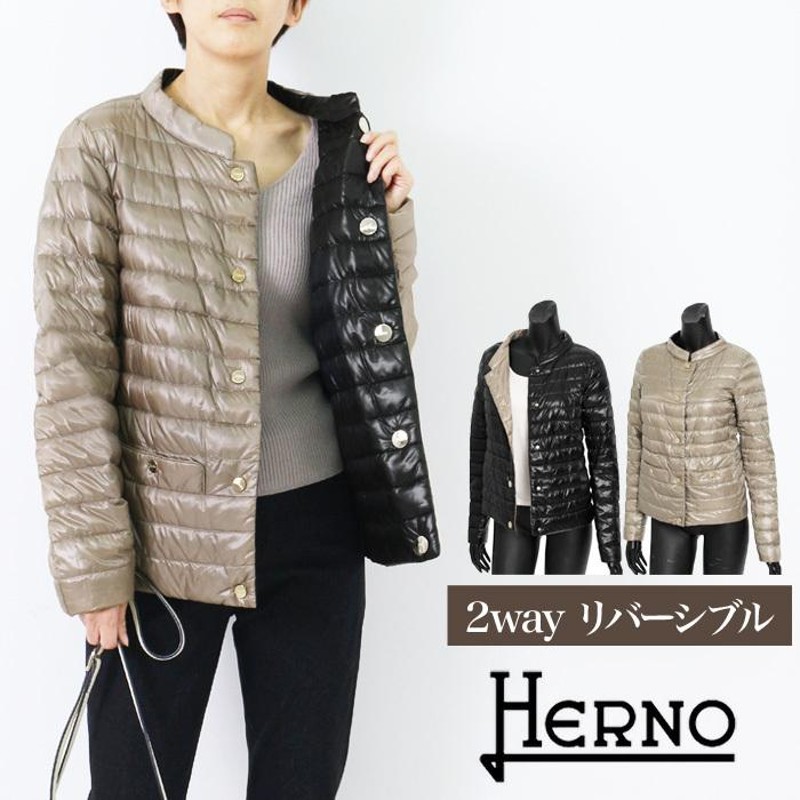 HERNO ヘルノ PI0622D 12017 コート 2way ダウンジャケット ダウン ...