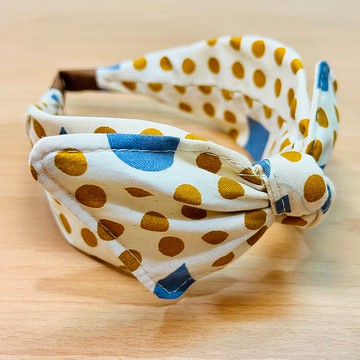 MOYA 寬版手工髮箍 金點點與圖型