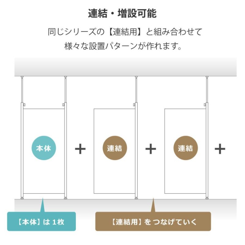 パーテーション 突っ張りパーテーション 本体用 幅65cm | LINEショッピング