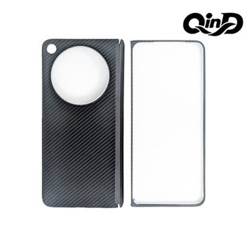 QinD OPPO Find N6 凱夫拉碳纖維紋磁吸保護殼