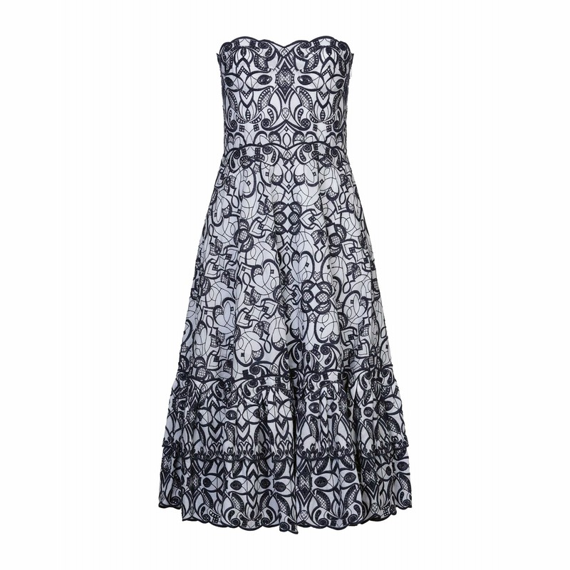 ジョナサン シンカイ Jonathan Simkhai ひざ丈ワンピース ダークブルー 4 コットン 100 ひざ丈ワンピース 通販 Lineポイント最大1 0 Get Lineショッピング