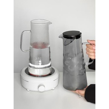 高級感冷水壺耐高溫玻璃水壺輕奢大容量泡茶壺家用客廳果茶壺扎壺